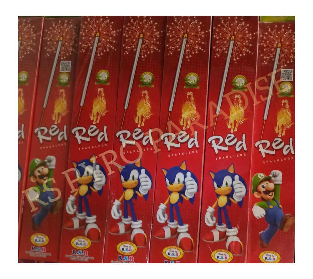 15 CM Red Sparklers (10 Pcs)