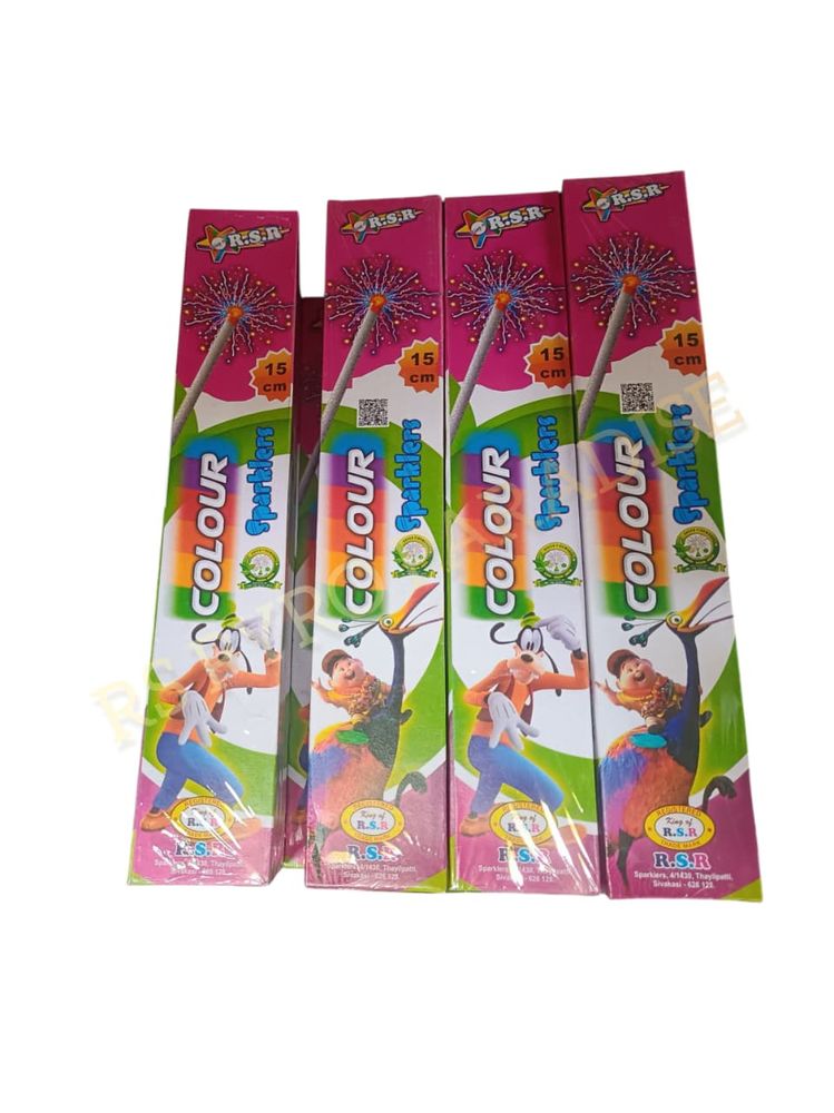 15 CM Colour Sparklers (10 Pcs)