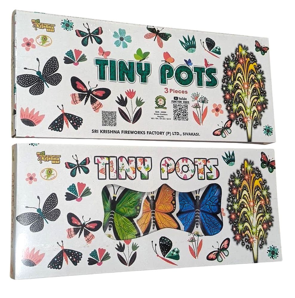 Tricolour -Tiny Pots  (3 Pcs)