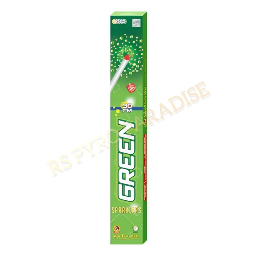 30 CM Green Sparklers (5 Pcs)