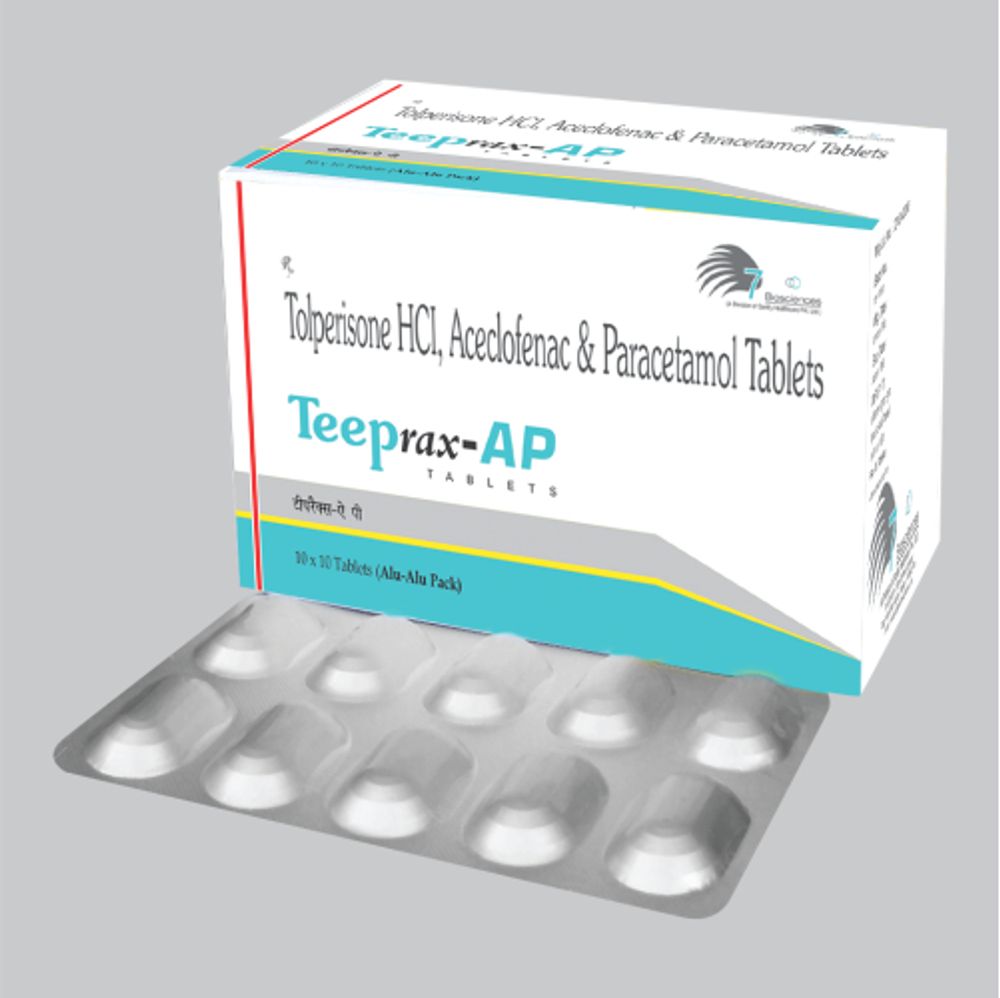 Aceclofenac 100mg and Paracetamol 325mg Tablets