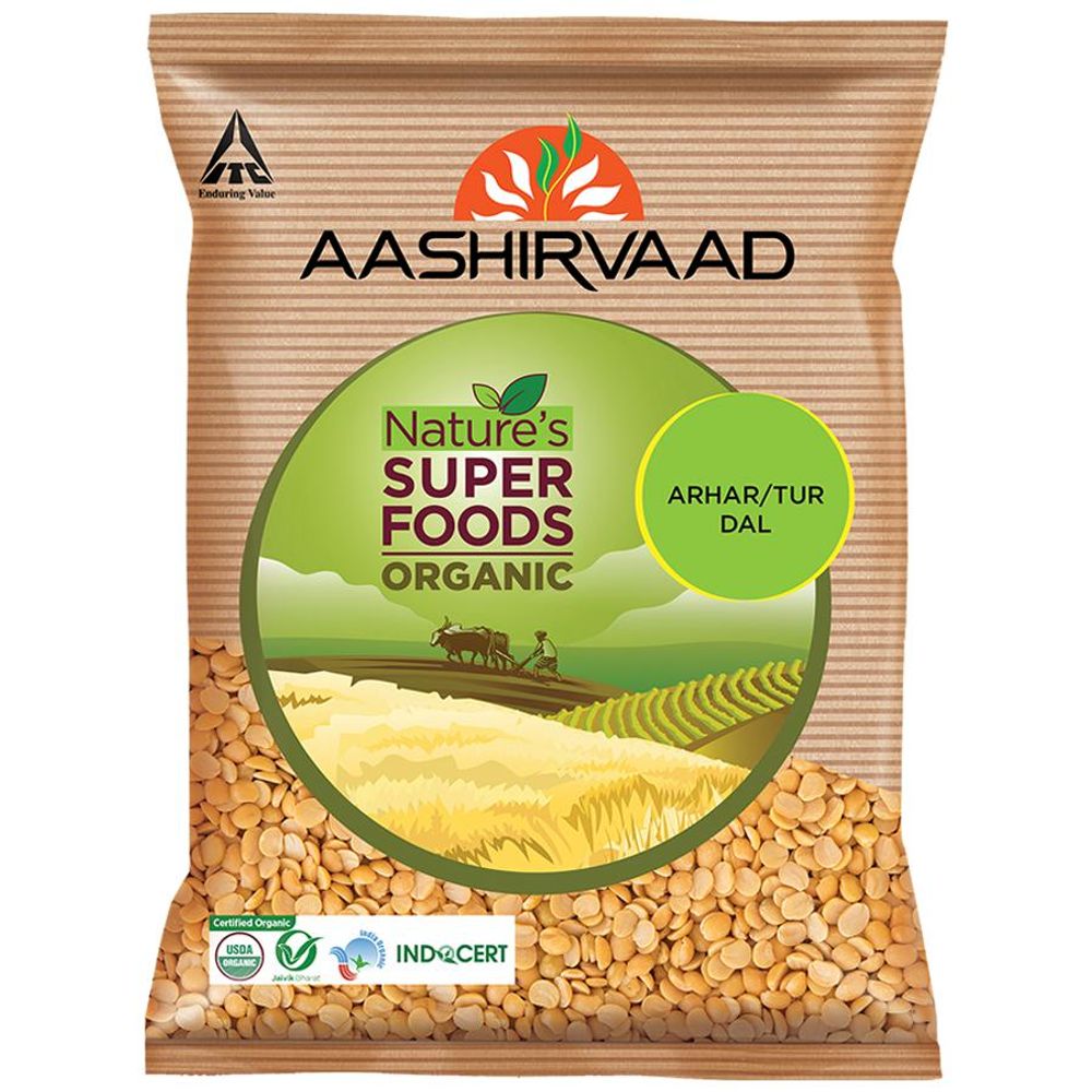 Aashirvaad Nature's Super Foods Organic Arhar/Tur Dal, 500 g