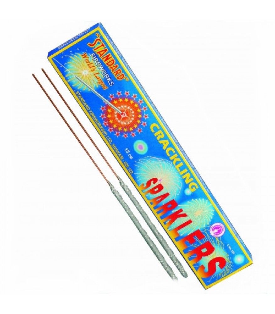 15 CM CRACKLING SPARKLERS (10 PCS)