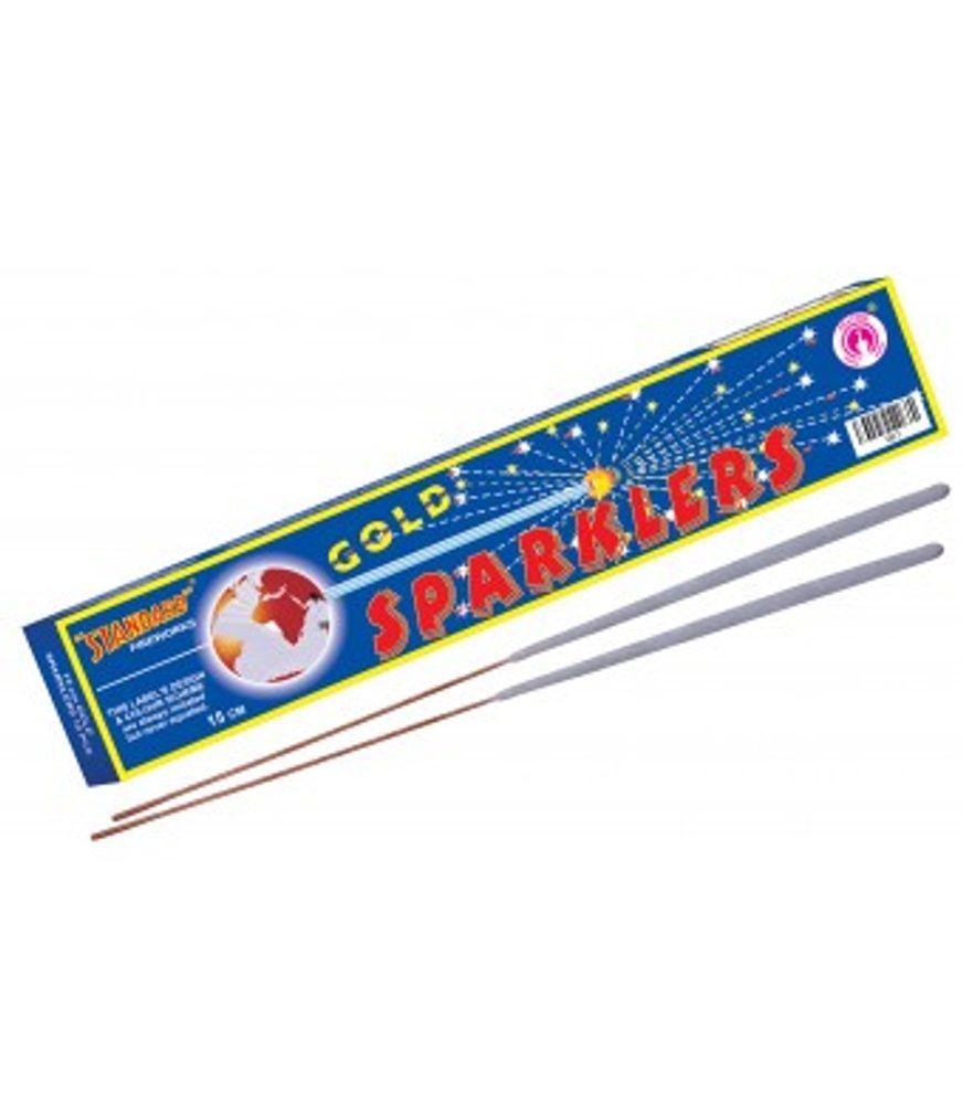 15 CM GOLD SPARKLERS (10 PCS)