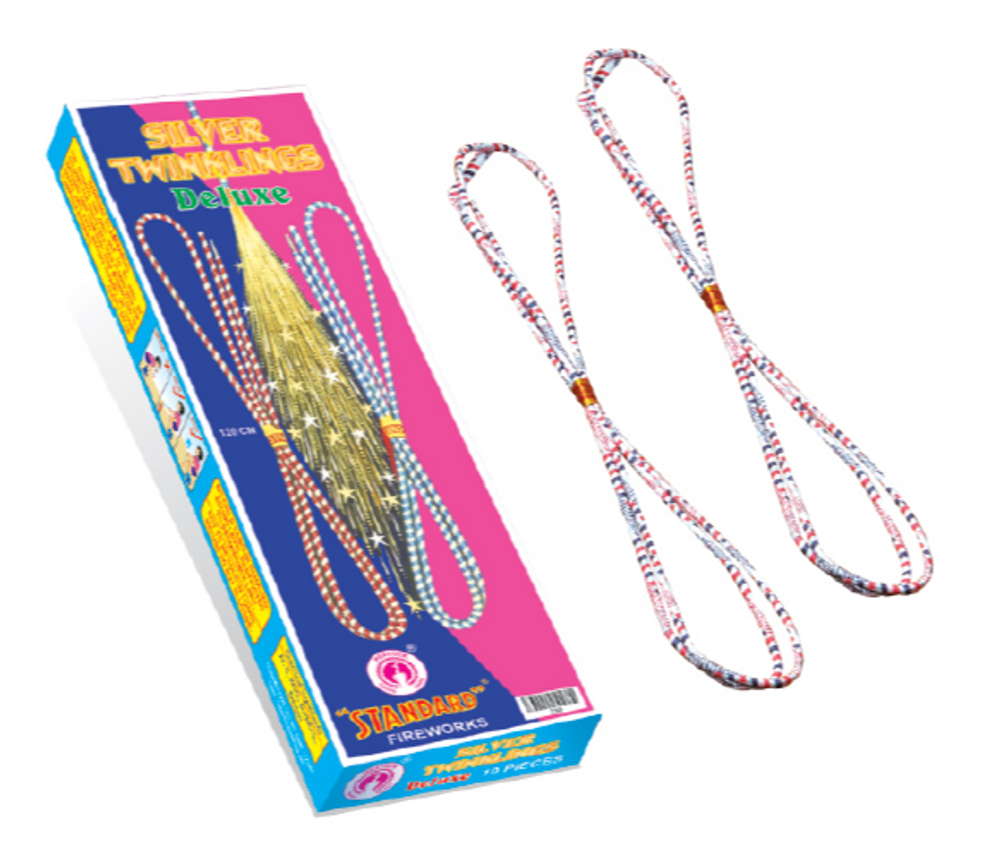 4" SILVER TWINKLINGS DELUXE (10 PCS)