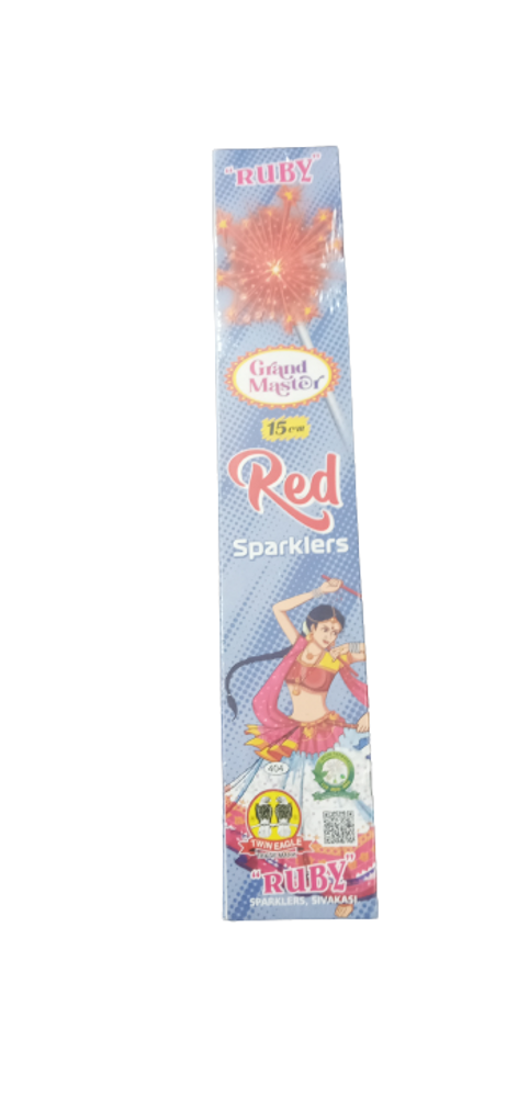 15 Cm Red Sparklers 10pcs