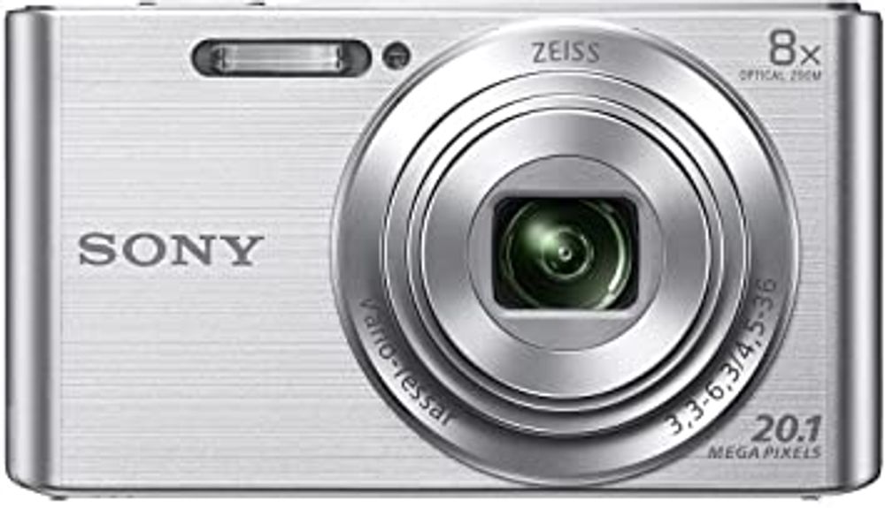 Sony Cybershot DSC-W830/S 20.1MP Digital Camera (Silver) with 8X Optical Zoom and Camera Case