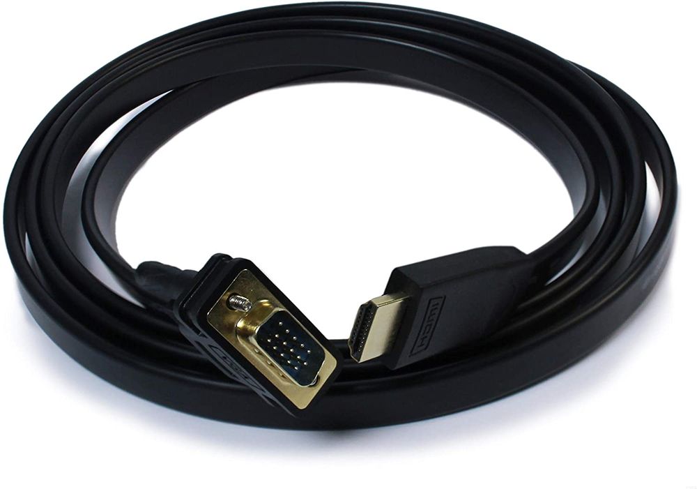 Plugable HDMI to VGA Adapter, 6 Foot (1.8 Meter) Converter Cable Supporting Up to 1920 x 1080 (60Hz)