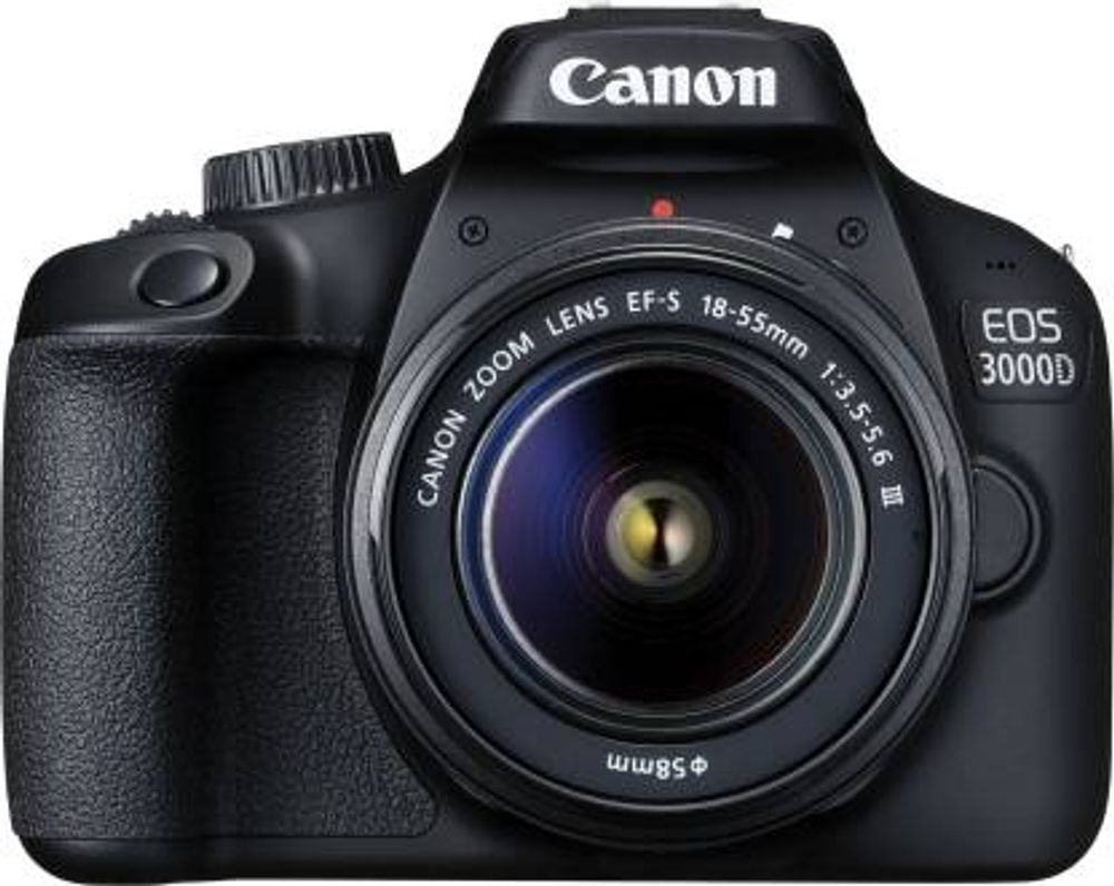 Canon EOS 3000D DSLR Camera Single Kit with 18-55 lens (16 GB Memory Card & Carry Case) (Black) Canon EOS 3000D DSLR Camera Single Kit with 18-55 lens (16 GB Memory Card & Carry Case) (Black)