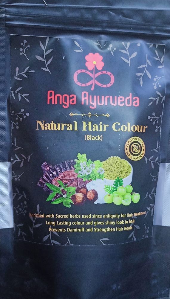 Natural Hair Colour (Black) - Anga Ayurveda Natural Hair Colour (Black) - Anga Ayurveda