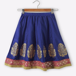 Gold Print Kalidar Skirt