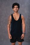 Cotton Men's vest -Black