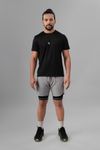 Men's 2 in 1 Running Shorts -Grey