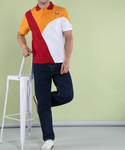 Color Block Polo