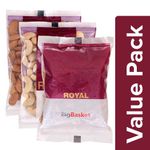 Almond Californian Jumbo 100g+Cashew Whole Medium W240 100g+Walnut Kernels 100g, Combo