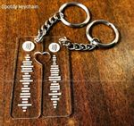 Couple SpotifyJoin Heart Keychain