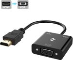 Rankie 1080P Active HDTV HDMI to VGA Adapter (Male to Female) Converter with Audio for PC, Monitor, Projector, HDTV, Xbox and more