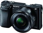 Sony Alpha ILCE 6000Y 24.3 MP Mirrorless Digital SLR Camera with 16-50 mm and 55-210 mm Zoom Lenses (APS-C Sensor, Fast Auto Focus, Eye AF) - Black