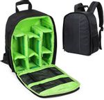 House of Quirk Camera Bag Camera Backpack Waterproof Fabric Camera Bag  (Black)