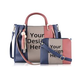 Multicolour Customized Women’s Handbag (Pack of 2)