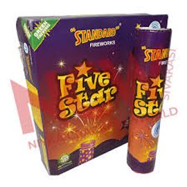 Five Star (Crackling &amp; Shooting Stars) (5 Pcs)