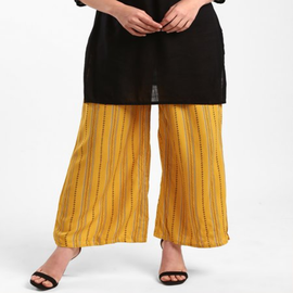 Stripes Mid Rise Palazzos