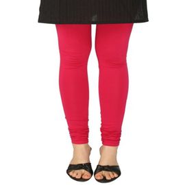 Bright Pink Solid Leggings