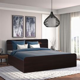 Swirl Engineered Wood Box Storage Single Bed in Multi Color Colour by HomeTown