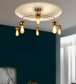 White Metal Chandelier