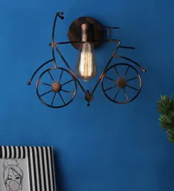 Copper metal wall light