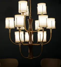 Gold Metal Chandelier