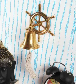 Golden brass military decor