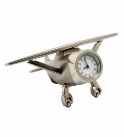 Metallic Metal Analog Table Clock