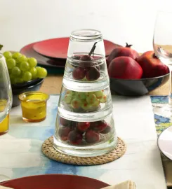 4 Pcs Nut Bowl Premium Mirror Finish. Stainless steel Dessert Sets in Mirror Colour by Living Essence