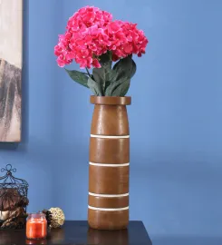 Red Plastic Hydrangea Flower Bunch