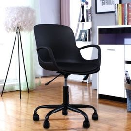 Bold Plastic Study Chair in Black Color by HomeTown