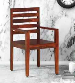 Darwin Solid Wood Rocking Chair in Dark Brown Color by HomeTown