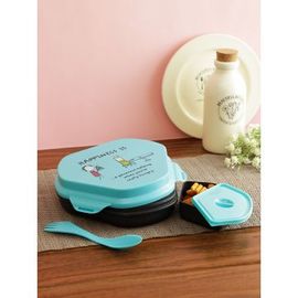 Living essence Plastic Lunch box in Multi Colour by Living Essence