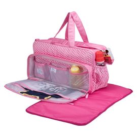 Disney Polka Dot Diaper Bag With Changing Mat - Pink