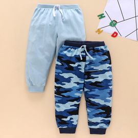 Babyhug Full Length Lounge Pant Pack of 2- Blue