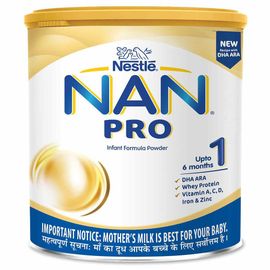 Nestle NAN Pro 1 Infant Formula Powder - 400 gm Tin Pack