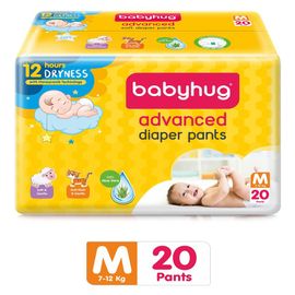Babyhug Advanced Pant Style Diapers Medium - 20 Pieces