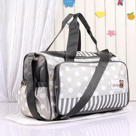 Diaper Bag with Changing Mat Polka Dots - Grey