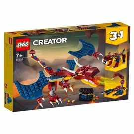 Lego Creator 3 in 1 Fire Dragon Multi Model Set - 234 Pieces