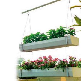 30.7 inch (78 cm) Winda Multi Layer Hanging Rectangle Planter Kit (White)