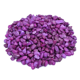 Aquarium Pebbles (Wine Color, Small) - 1 kg