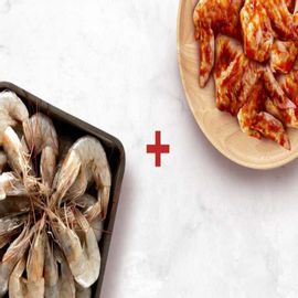 Prawn Medium 500g & Peri Peri Chicken Wings 250g