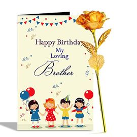 Happy Birthday My Loving Brother Paper Greeting Card