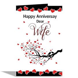 Happy Anniversary Dear Wife Greeting Card