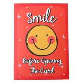 Happy Emoji Face Greeting Card 